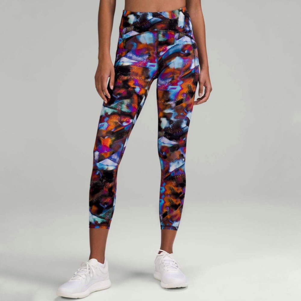 Lululemon | Power Thru High‎ Rise Tight 25" Hyper Drift Multi Size 10